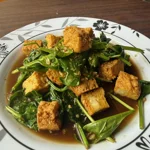 Spinach In Garlic Sauce